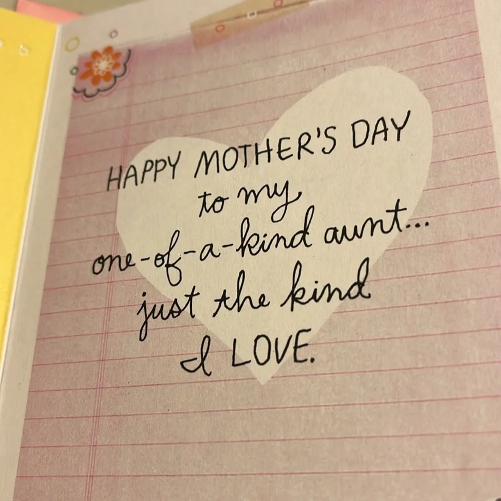 Two Mother’s Day cards from hallmark